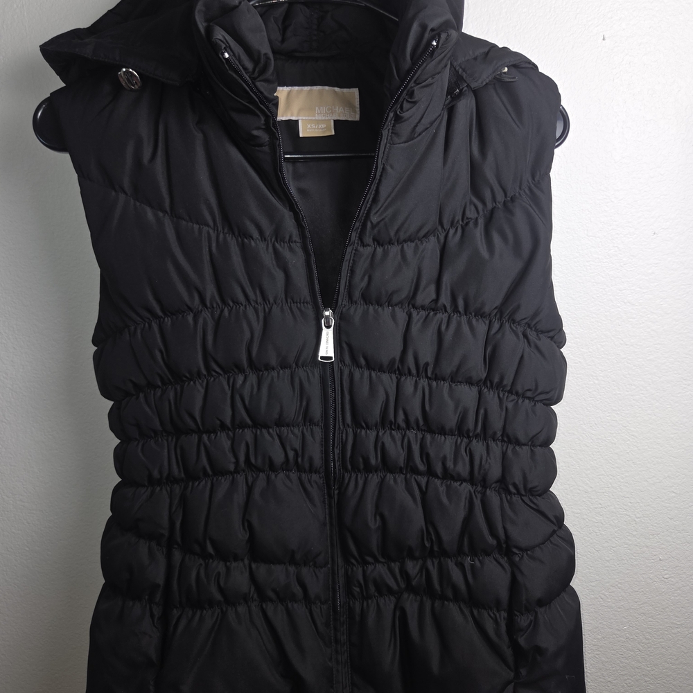 Michael Kors Quilted Black Vest